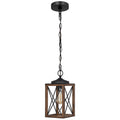 Adjustable Farmhouse Wood Pendant Light — 63"