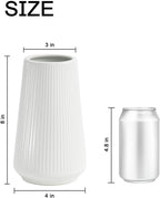 Modern Black Flower Vase — 8" - View 2