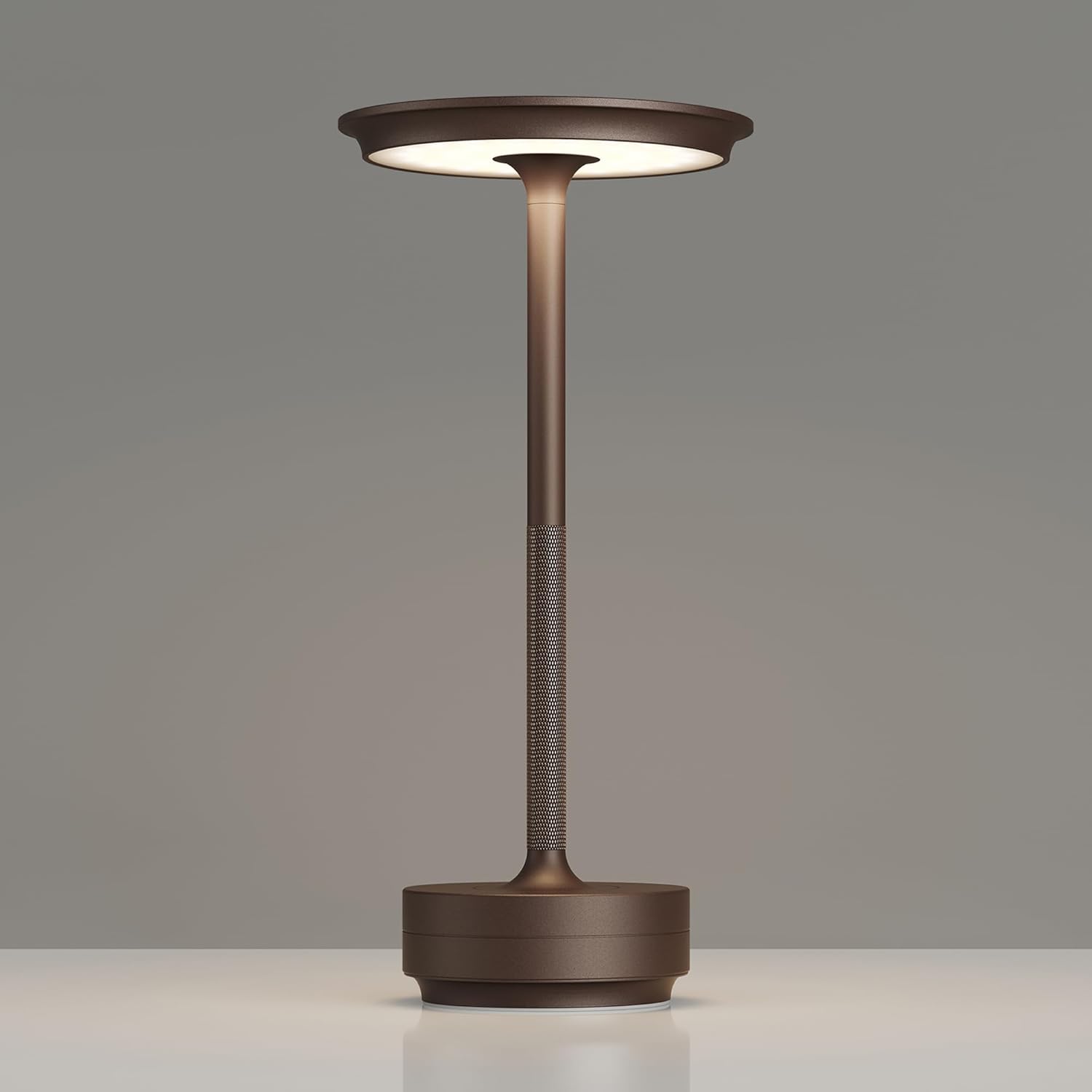Cordless Black Table Lamp — Brown-1