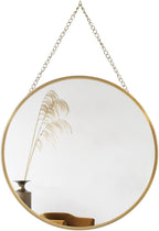 Round Luxe Glass Wall Mirror — 10" - View 9