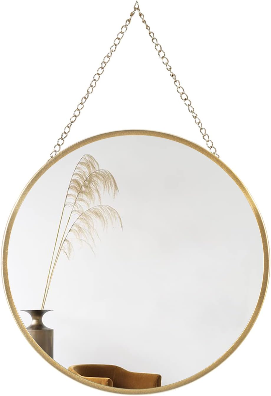 Round Luxe Glass Wall Mirror — 10" - View 9