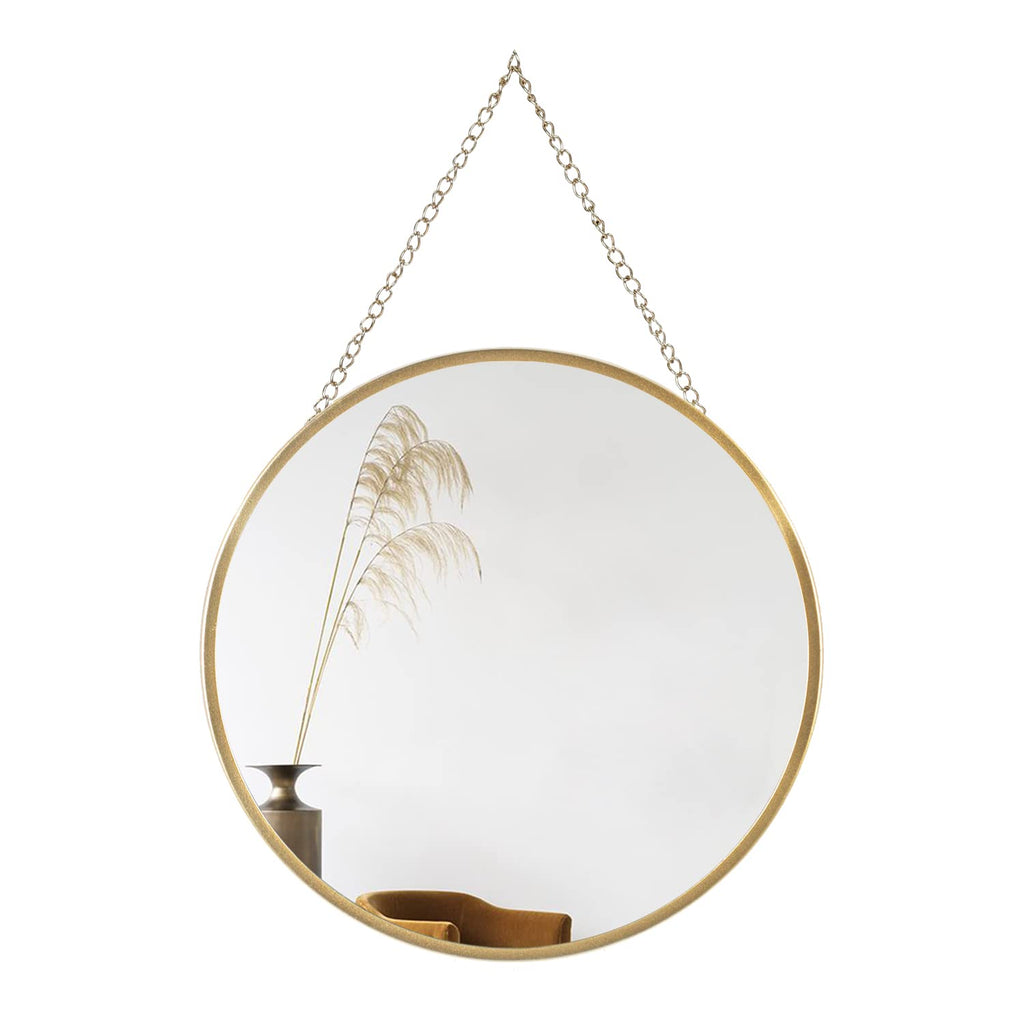 Round Luxe Glass Wall Mirror — 10"