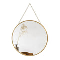 Round Luxe Glass Wall Mirror — 10"