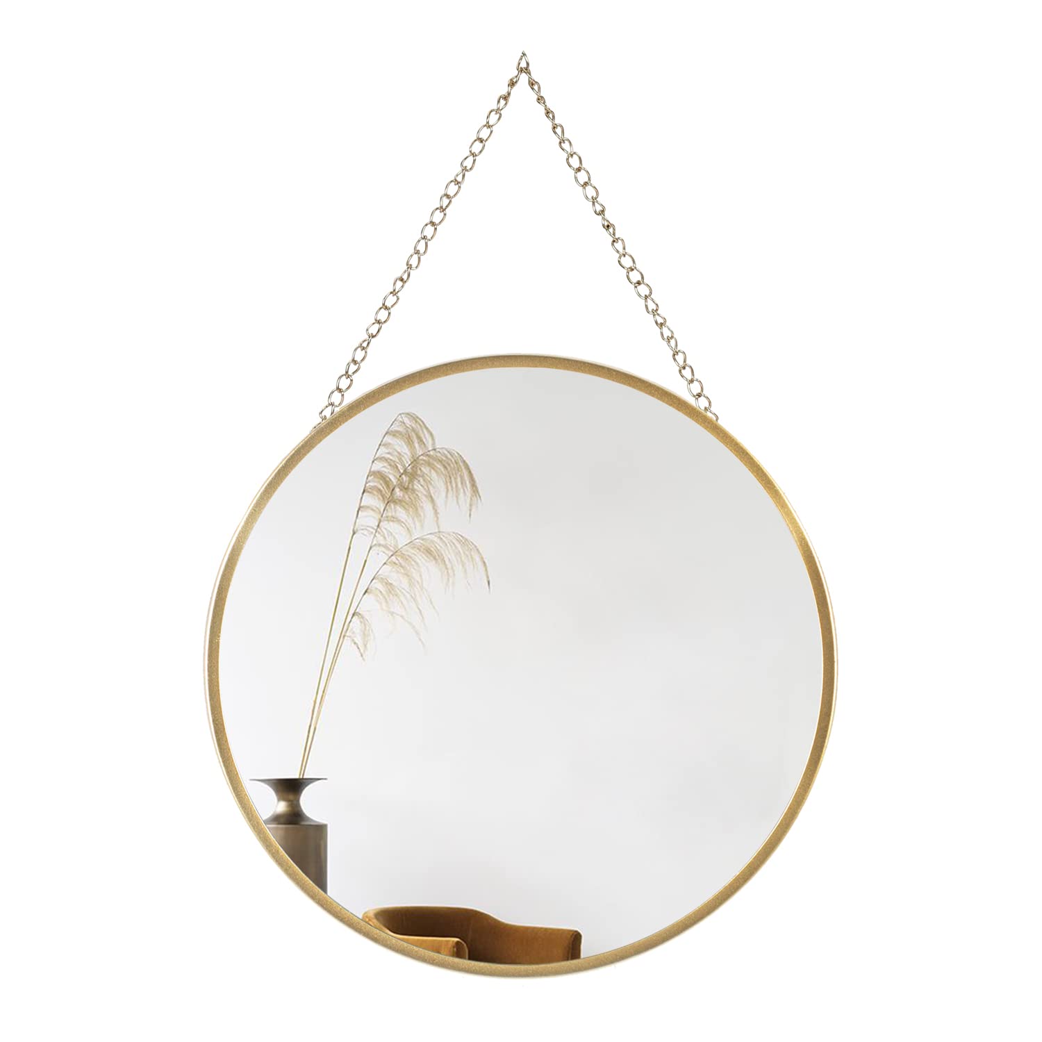 Round Luxe Glass Wall Mirror — 10"