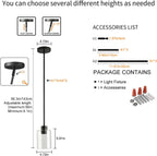 Farmhouse Black Pendant Light - View 4