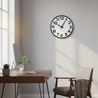 Battery Operated Black Wall Clock — 16" - View 7
