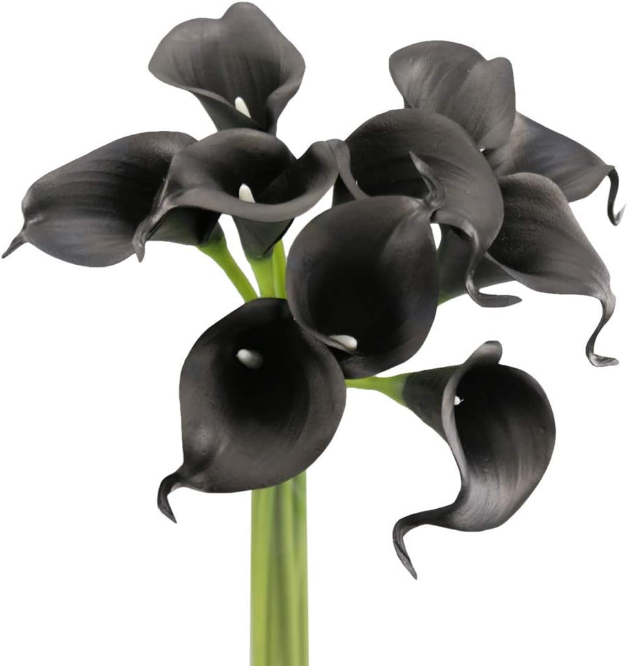 Beige Artificial Flowers — Black