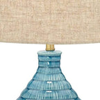 Linen Mid-Century Ceramic Table Lamp — 24" - View 3