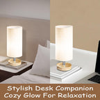 Linen Black Table Lamp - View 7