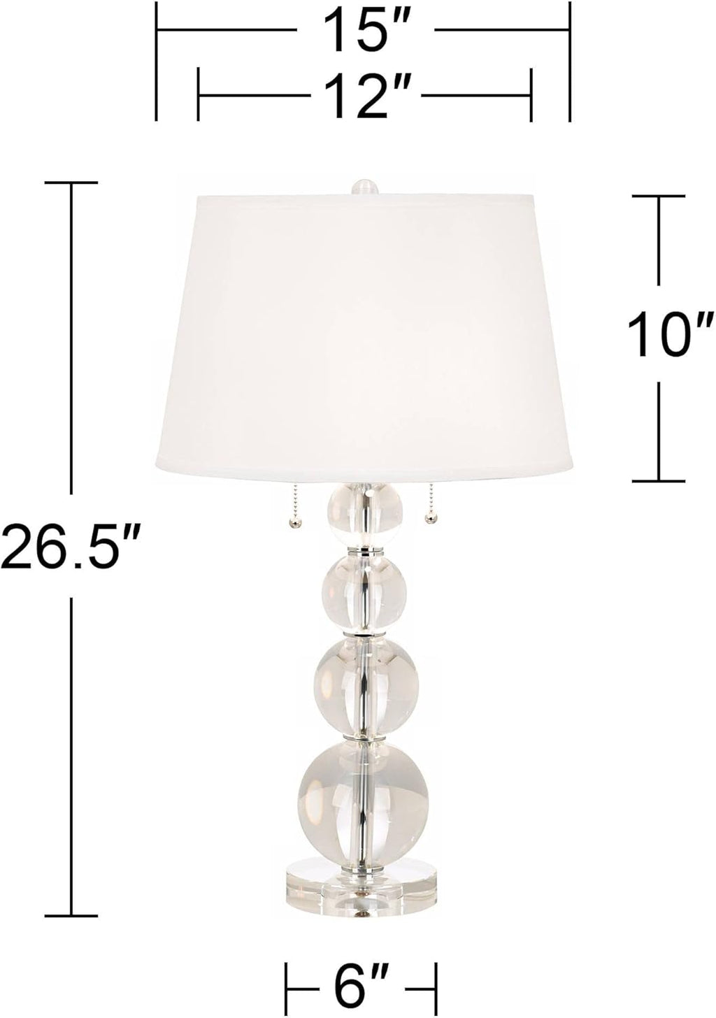 Luxe Glass Table Lamp — 26.5" - View 4