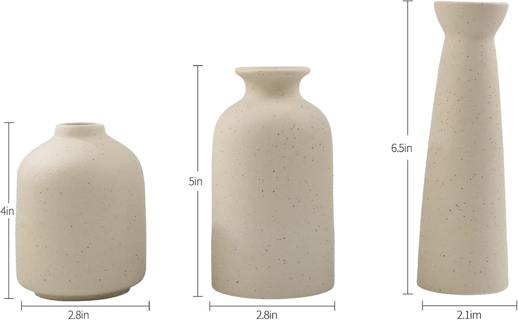 Boho Beige Vase - View 2