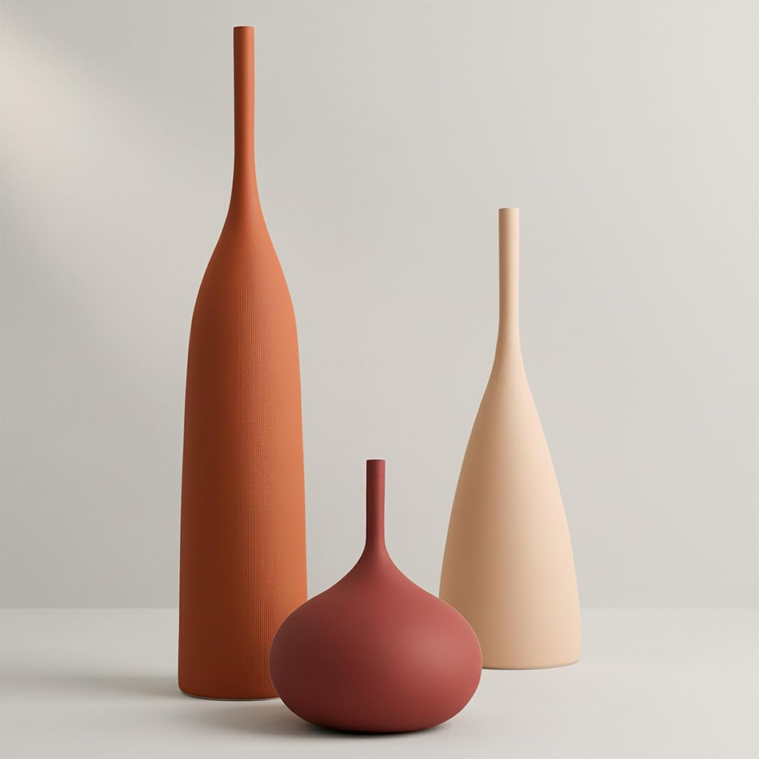 Boho Black Decorative Vase — Set of 3 — Multicolor-1