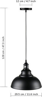 Dimmable Farmhouse Metal Pendant Light - View 6
