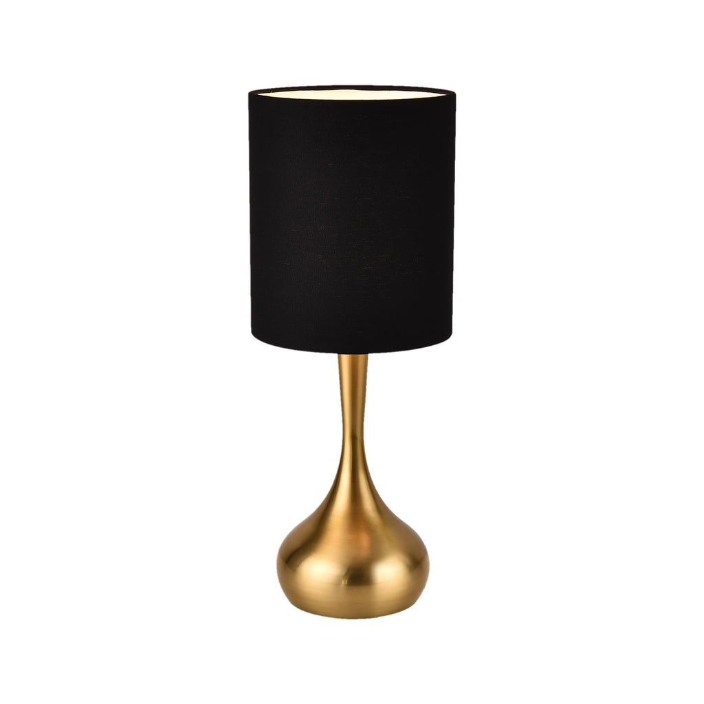 Linen Luxe Metal Nightstand Lamp — 17.3"