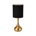 Linen Luxe Metal Nightstand Lamp — 17.3"