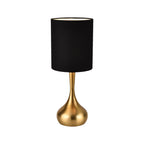 Linen Luxe Metal Nightstand Lamp — 17.3"
