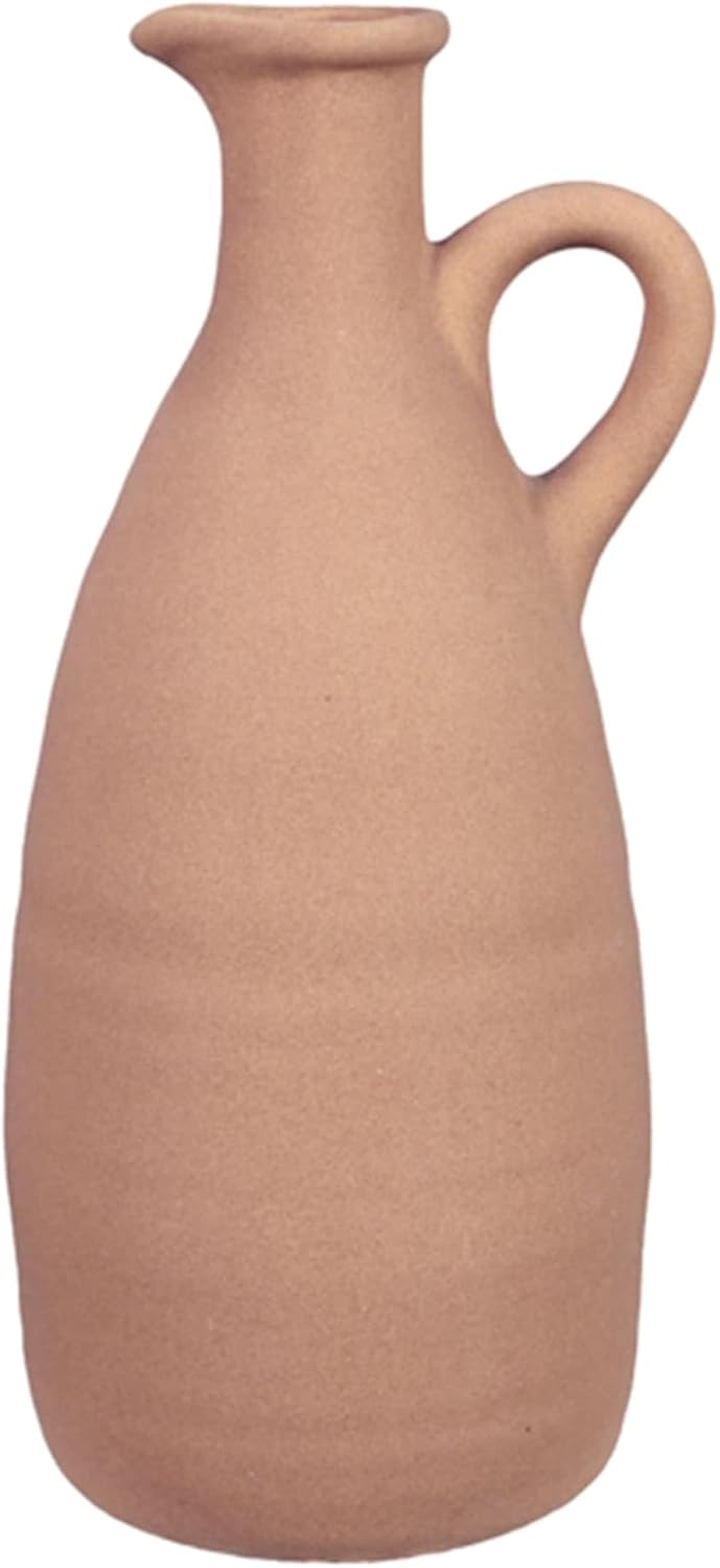 Boho Beige Vase — Set of 2 — Stoneware Natural Vase
