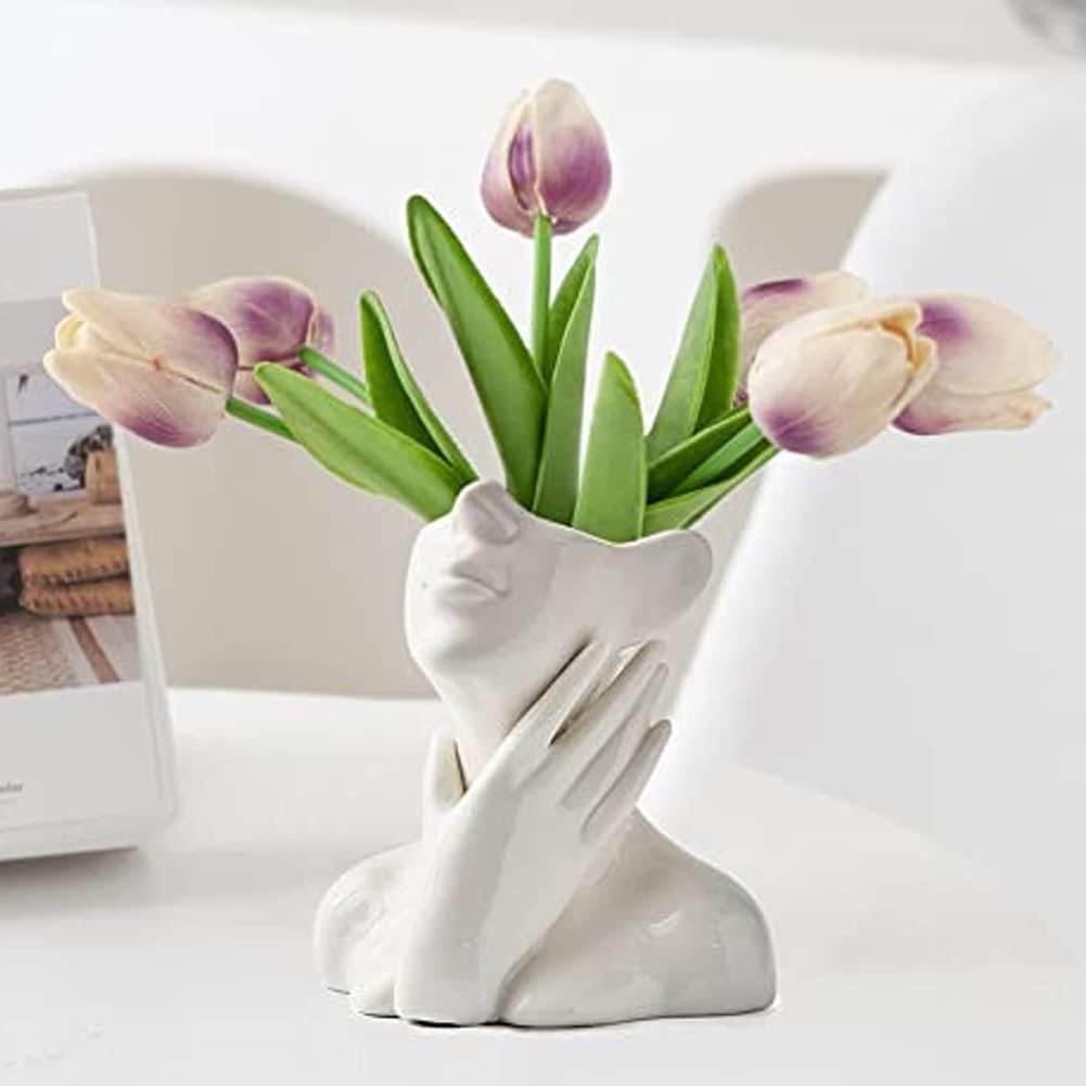 Boho Ceramic Flower Vase — B(medium)