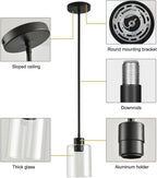 Farmhouse Black Pendant Light - View 5