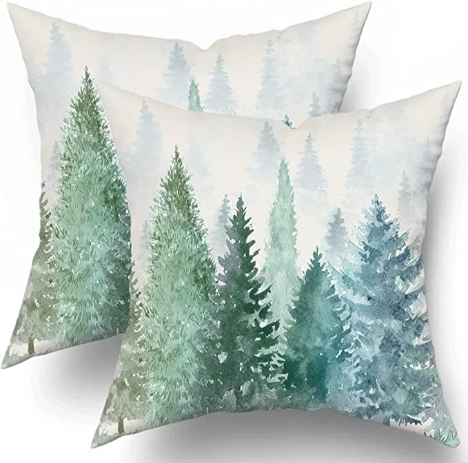 Boho Blue Throw Pillow Cover — 18" — 20" x 20" (Pack of 1)