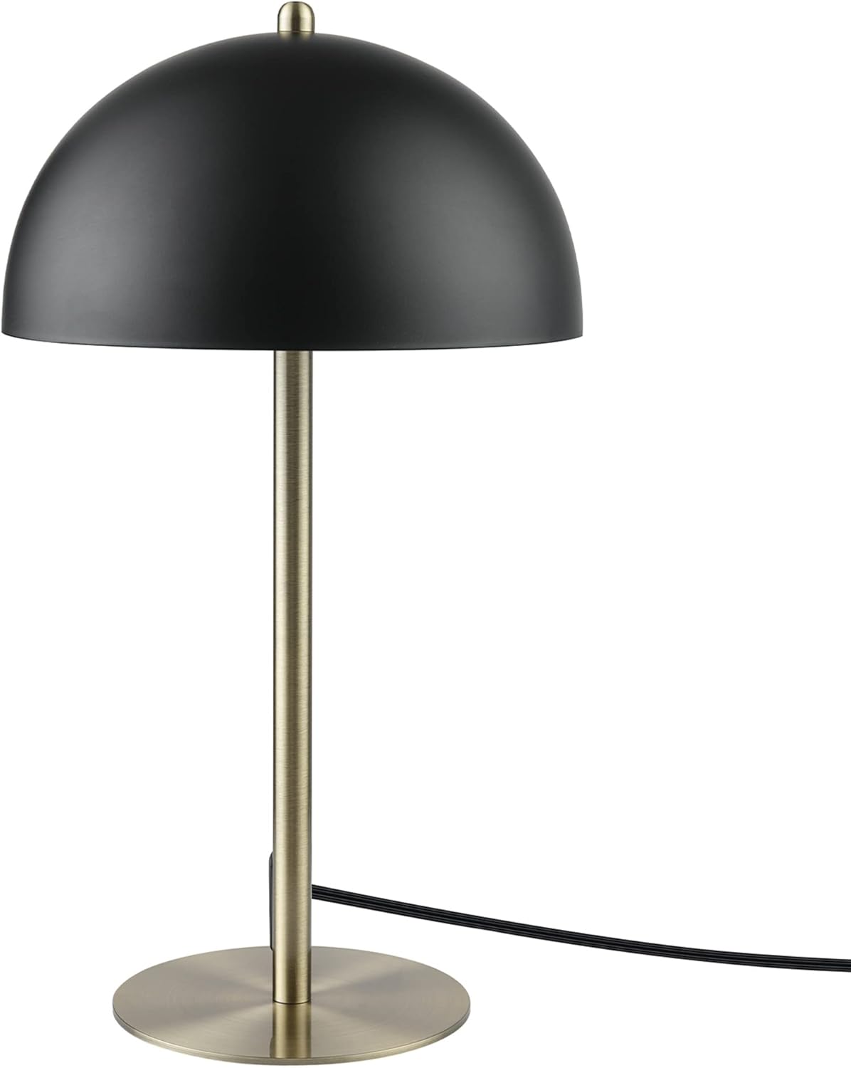 Luxe Black Table Lamp — 2-Light — Luna (Black)