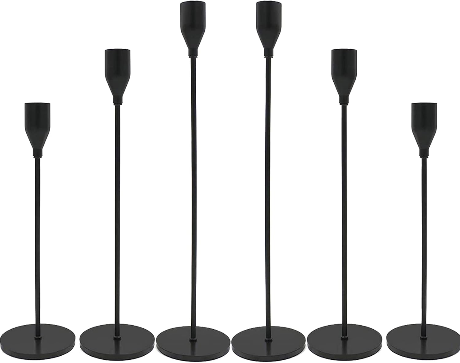 Modern Black Candle — 4" — Matte Black