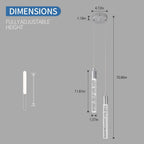 Dimmable Luxe Black Pendant Light — 2-Light - View 5
