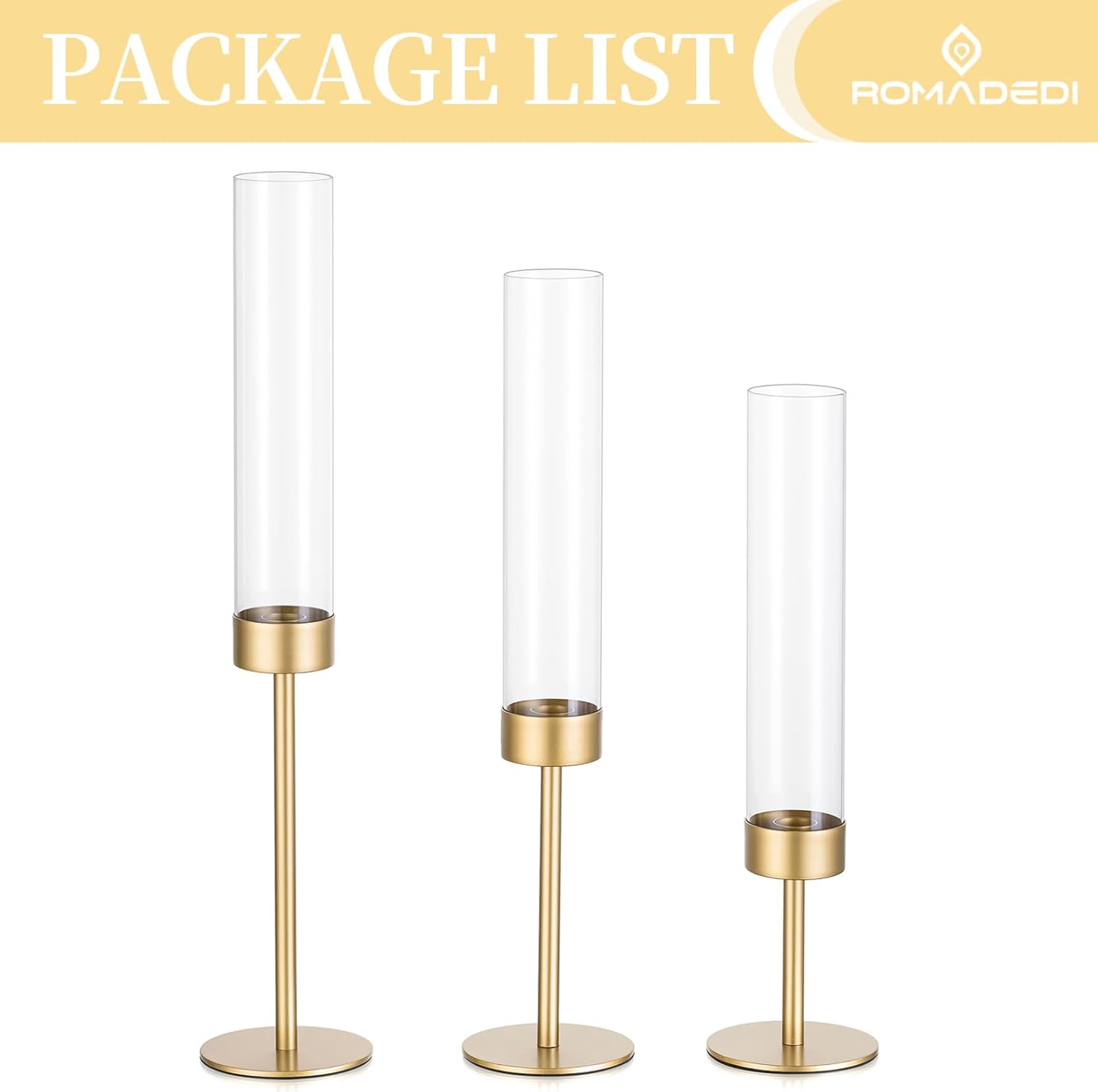 Luxe Glass Candle — Set of 3 - View 7