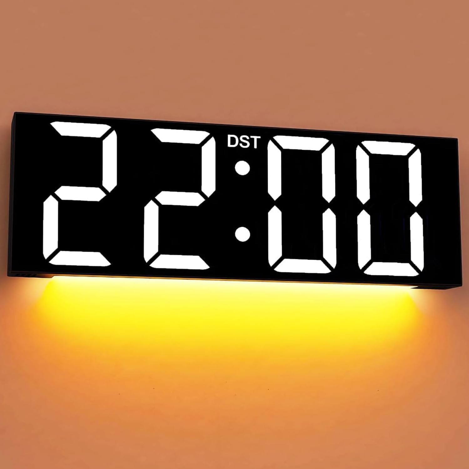 RGB Black Table Lamp — 12" — White Font