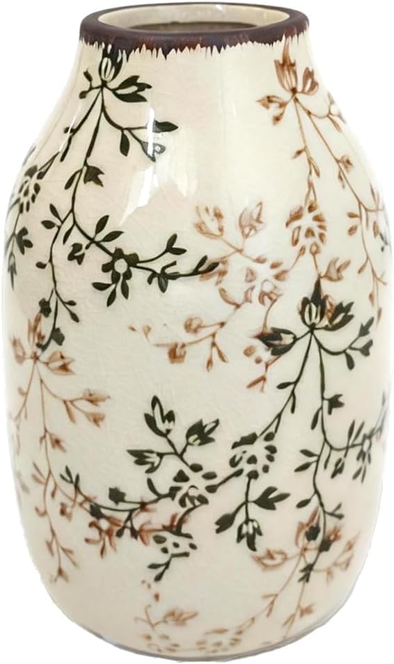 Modern Beige Flower Vase — Set of 2 — Cream 7.5“