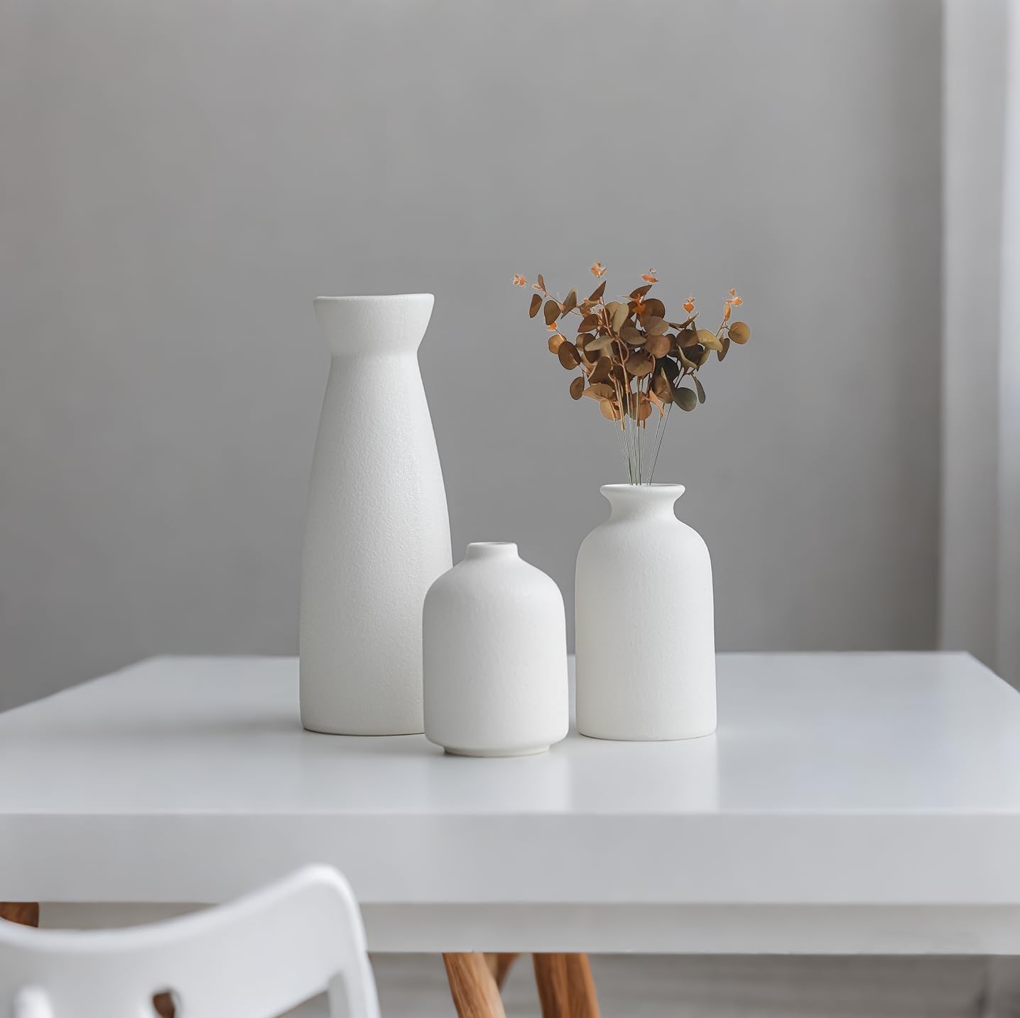 Boho Brown Vase Set — Set of 3 - View 2