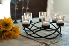 Round Metal Candle - View 2