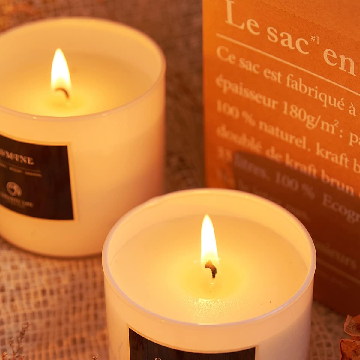 Soy Wax Luxe Beige Scented Candle - View 6