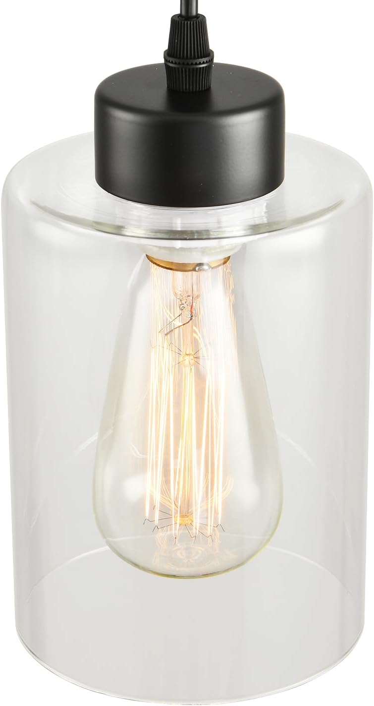 Adjustable Farmhouse Black Pendant Light - View 6