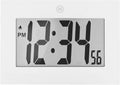 Black Wall Clock — White