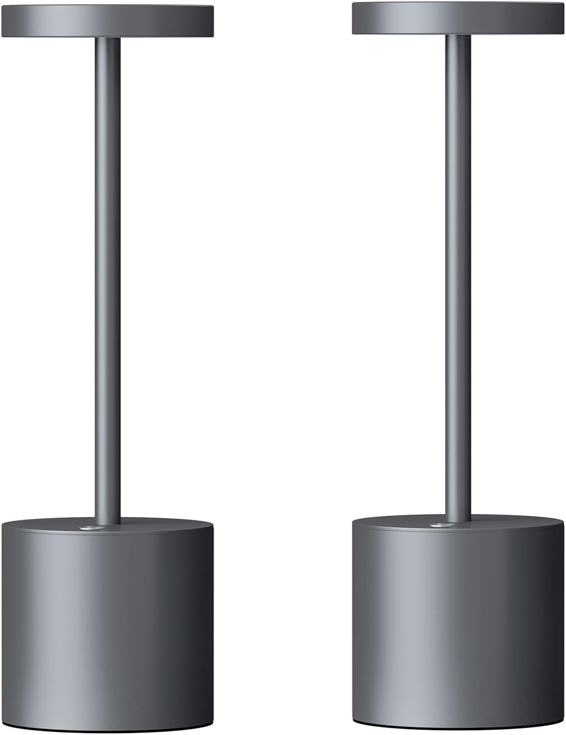 Cordless Luxe Beige Table Lamp — 2Pack Grey