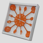 Antique Modern Orange Wall Clock — 16" - View 6