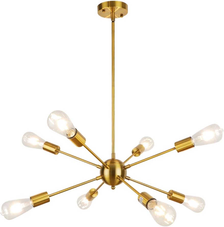 Luxe Black Chandelier — Gold