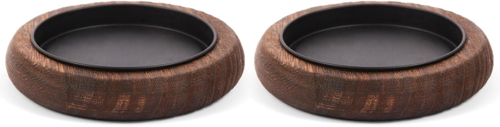 Round Farmhouse Brown Pillar Candle - View 7