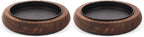 Round Farmhouse Brown Pillar Candle - View 7