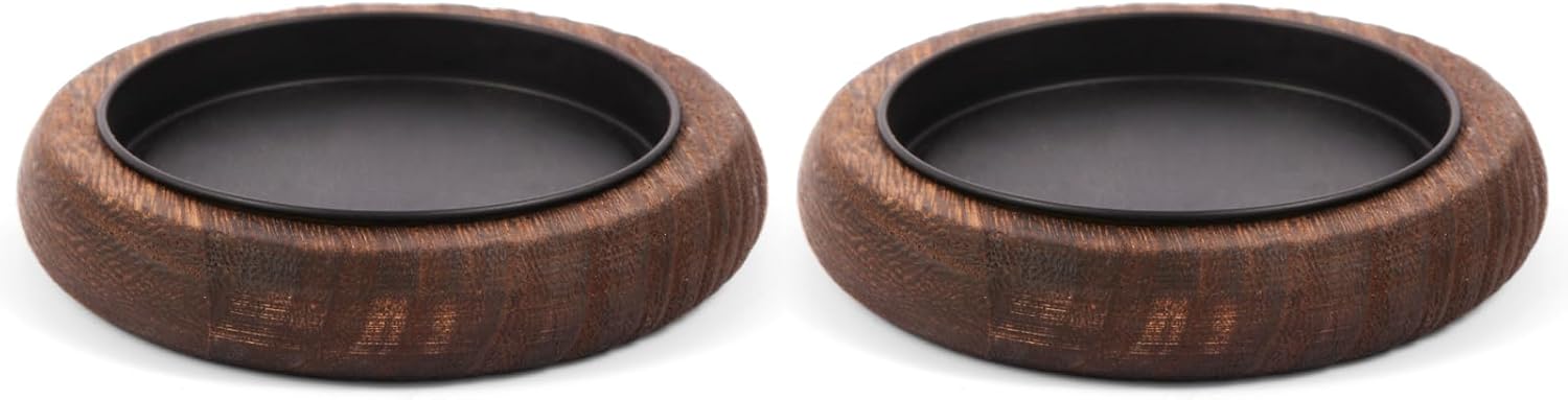 Round Farmhouse Brown Pillar Candle - View 7
