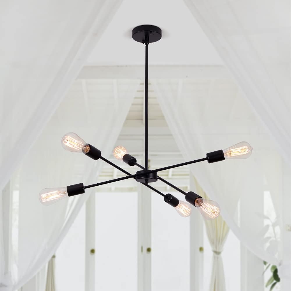 Vintage Luxe Black Chandelier — Black