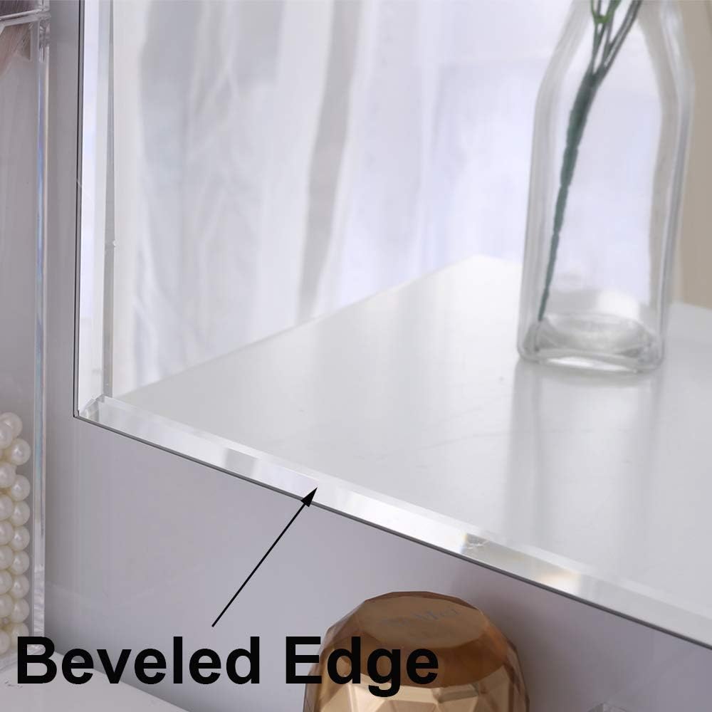 Beveled Modern Glass Wall Mirror — 18" - View 2