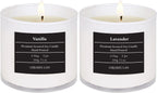 Soy Wax Luxe Beige Scented Candle — Lavender + Vanilla