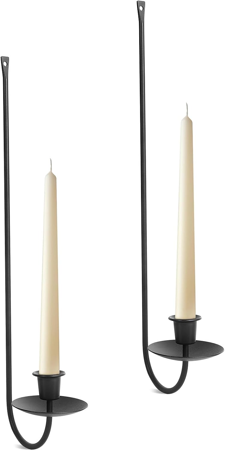 Vintage Luxe Black Candle — Set of 3 — Wall Black
