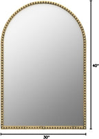 Antique Farmhouse Beige Wall Mirror — 30" - View 8