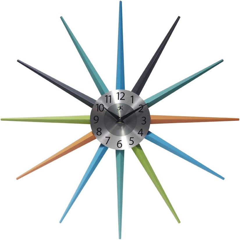Vintage Luxe Brown Wall Art — 31" — Green, Blue, Aqua, Orange
