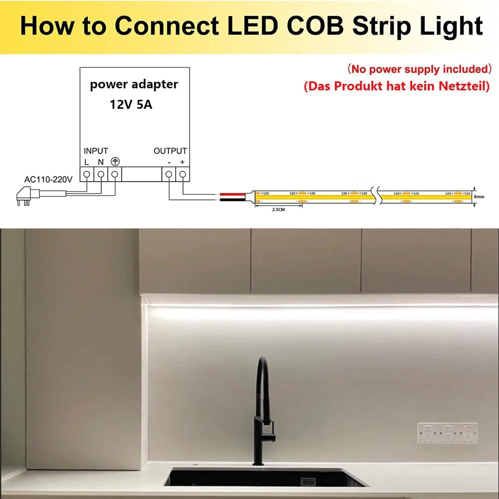 Beige LED Strip Lights - View 4