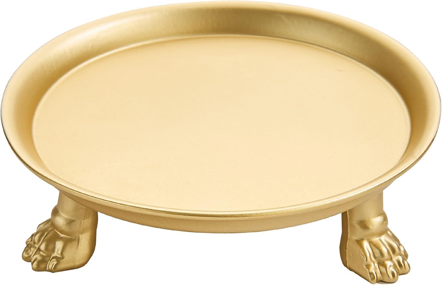 Vintage Luxe Black Candle — 5" — Brass Gold