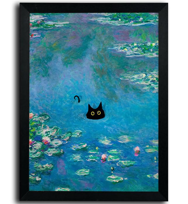 Framed Black Canvas Wall Art — 16"